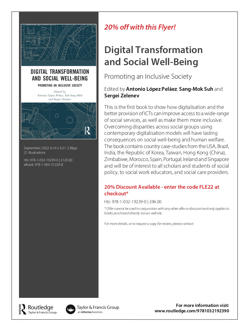 Digital Transformation and Social Well Being Flyer 1